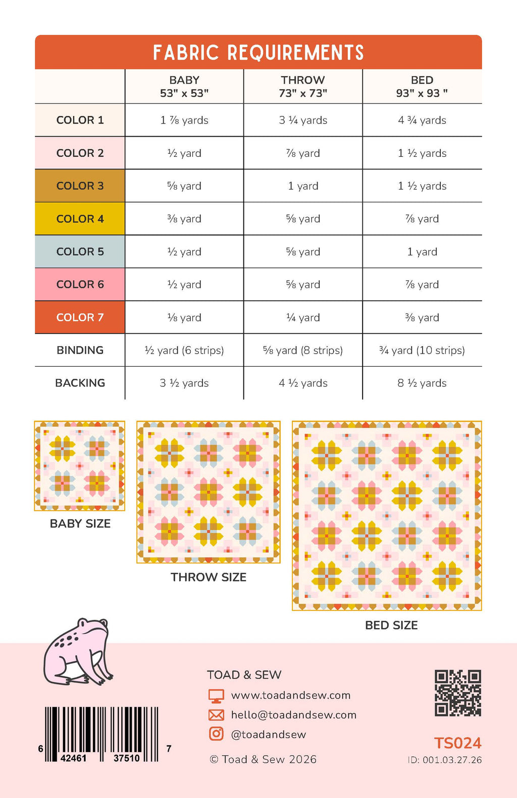 Foxglove Quilt Pattern by Toad and Sew - Sewfinity.com