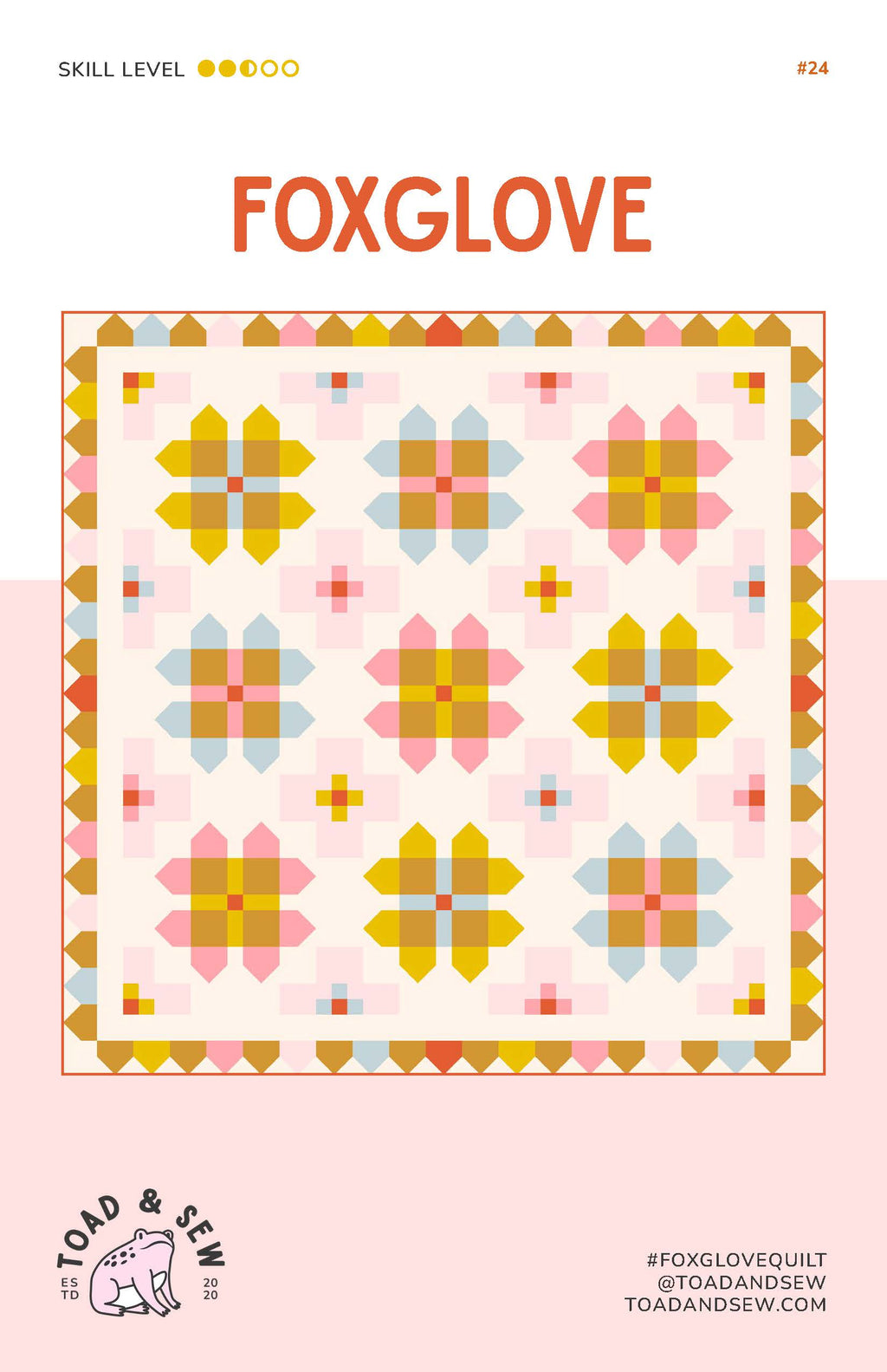Foxglove Quilt Pattern by Toad and Sew - Sewfinity.com