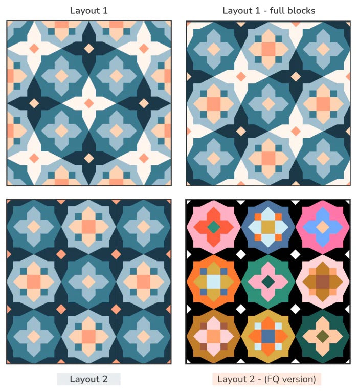 Garden Glow Quilt Pattern by Toad and Sew - Sewfinity.com