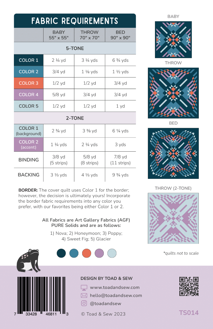 Nebulous Quilt Pattern by Toad and Sew - Sewfinity.com