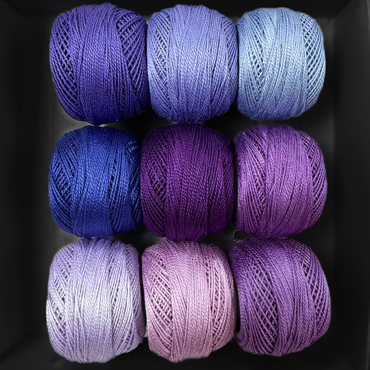 Ultra Violet Pearl Cotton Thread Bundle - Size 8 - Sewfinity.com