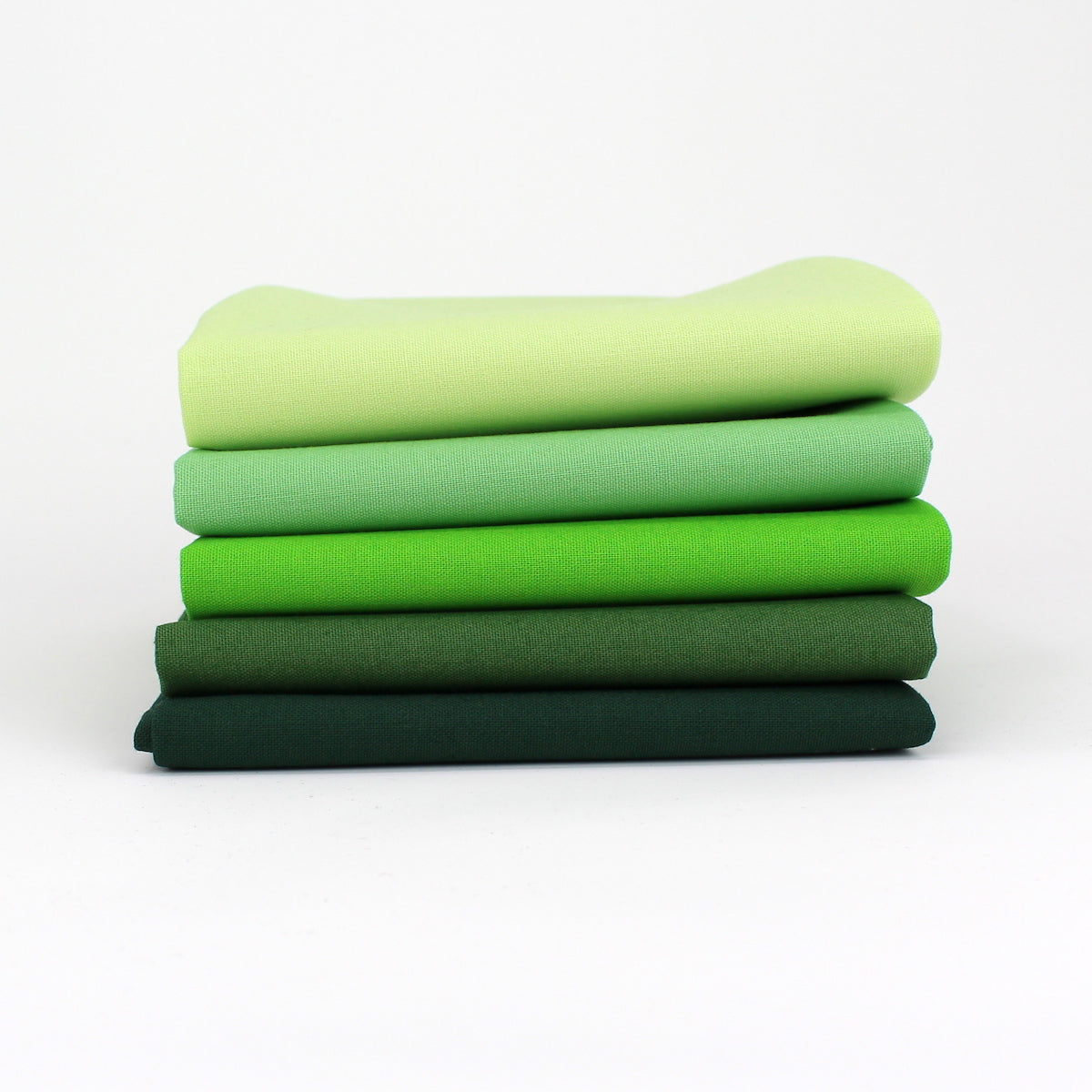 Yellow Green 5 Kona Cotton Fat Quarter Bundle - Sewfinity.com
