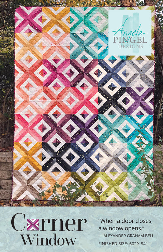 Corner Window Quilt Pattern by Angela Pingel Designs