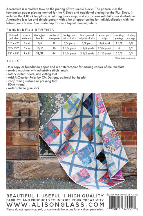 Alternative Quilt Pattern – Sewfinity