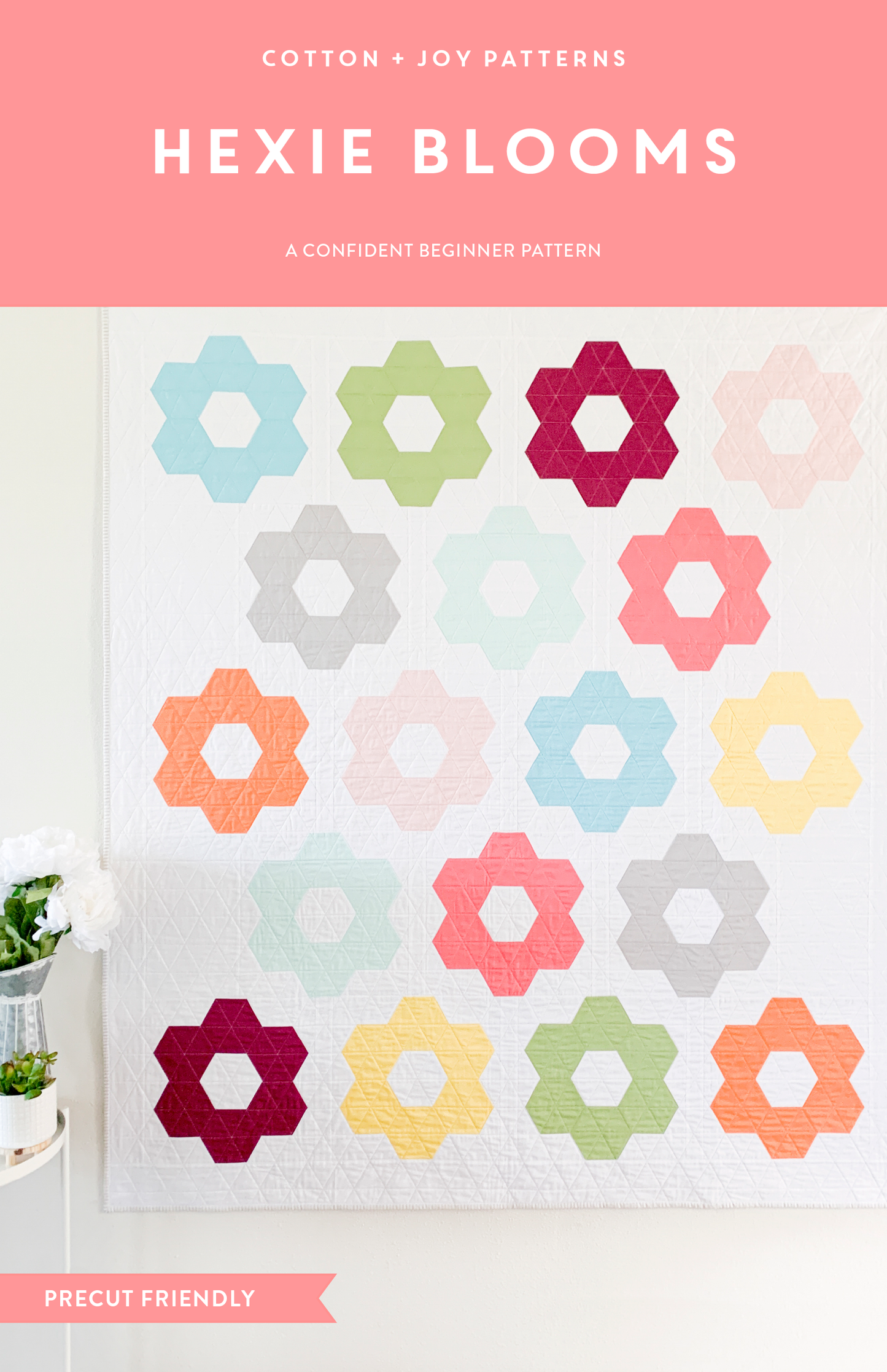 Hexie Blooms Quilt Pattern