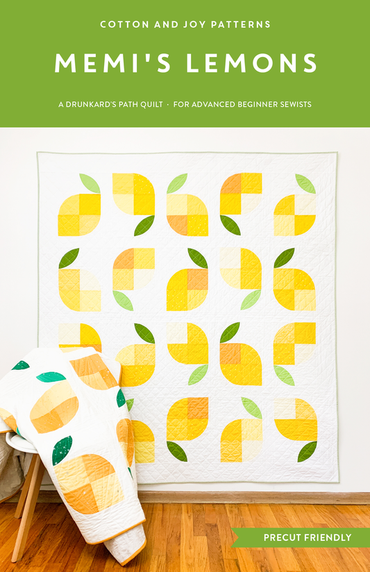 Memi's Lemons Quilt Pattern by Cotton + Joy