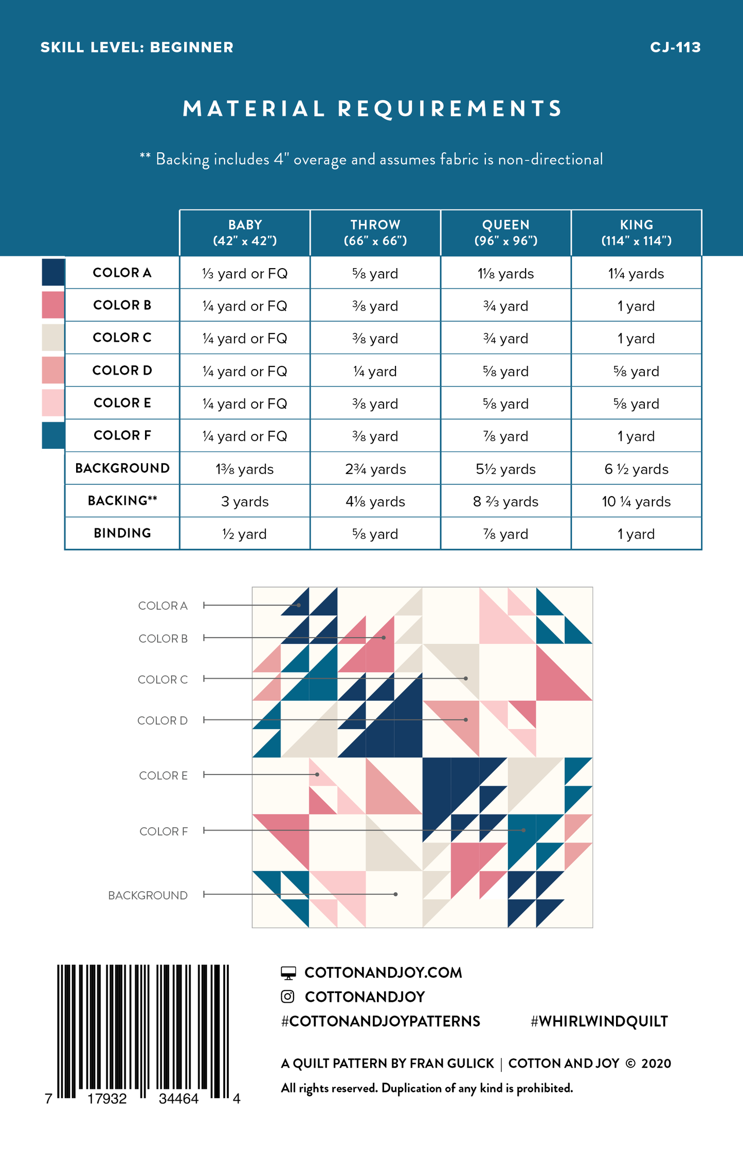 Whirlwind Quilt Pattern