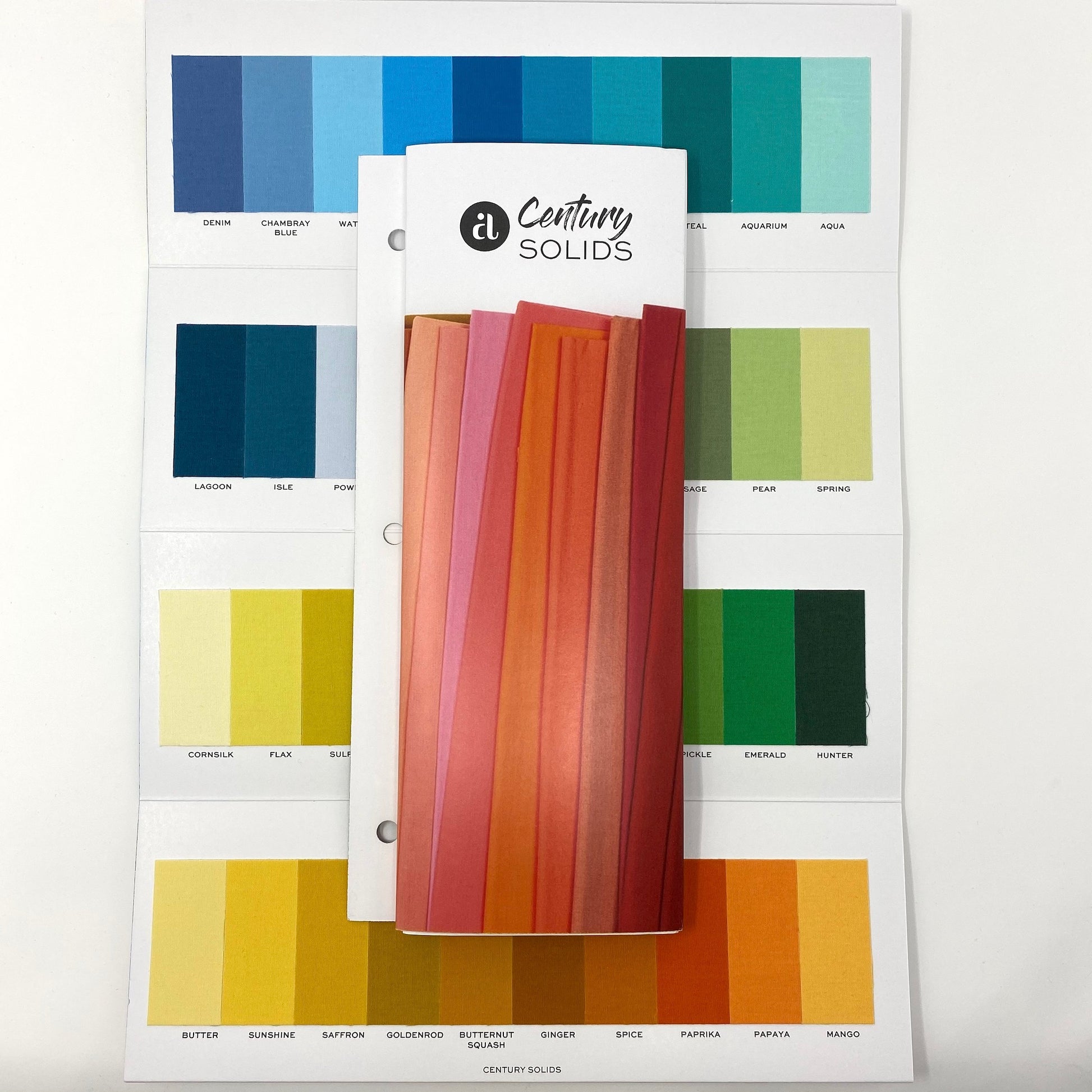 Century Solids Color Card - 100 Colors