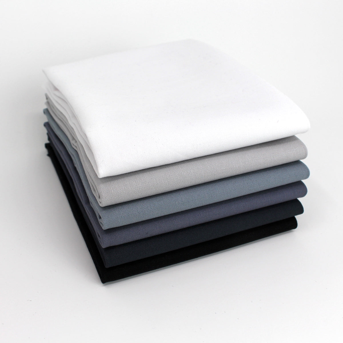 Greyscale 6 Fat Quarter Bundle - Kona Cotton