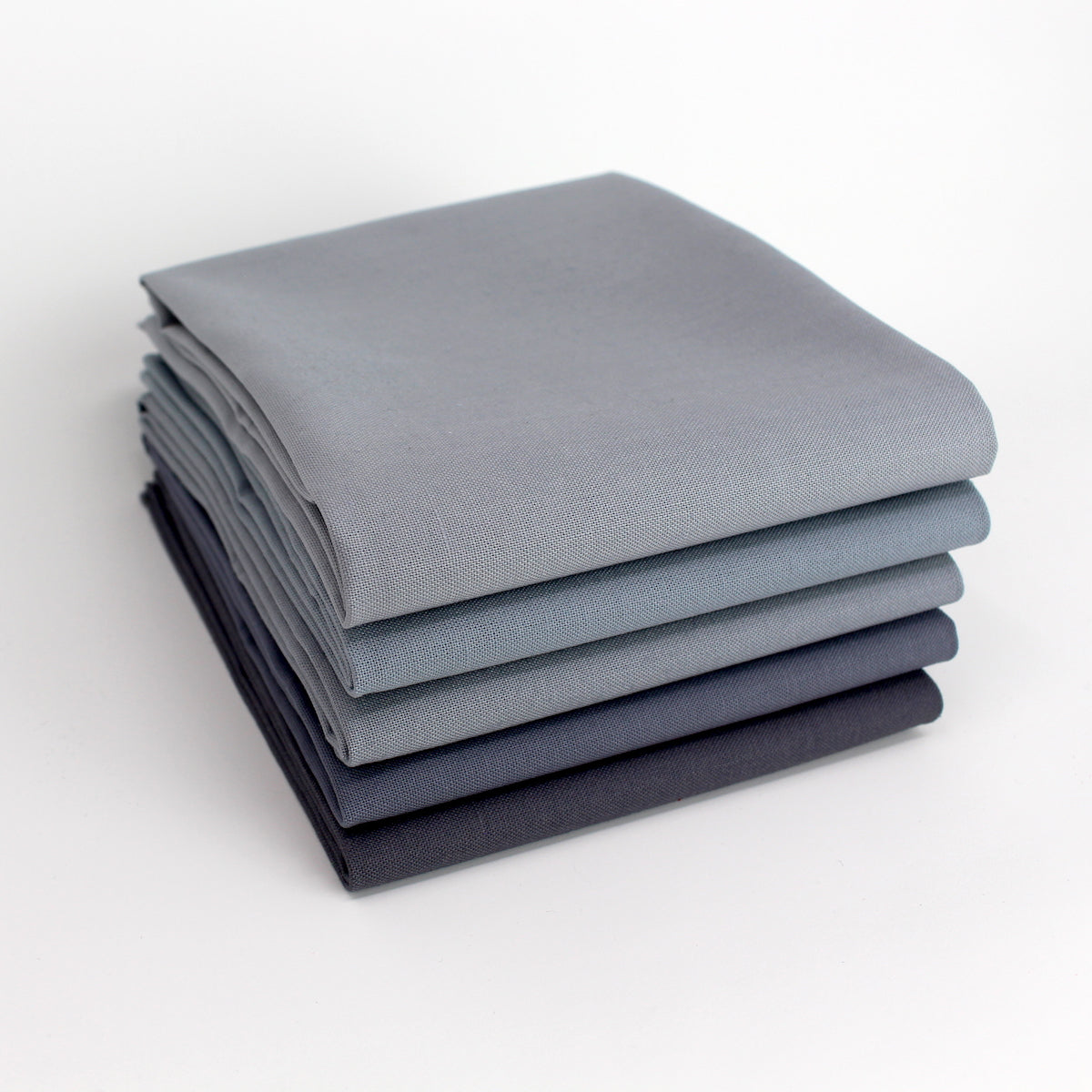 Greyscale Medium 5 Fat Quarter Bundle - Kona Cotton