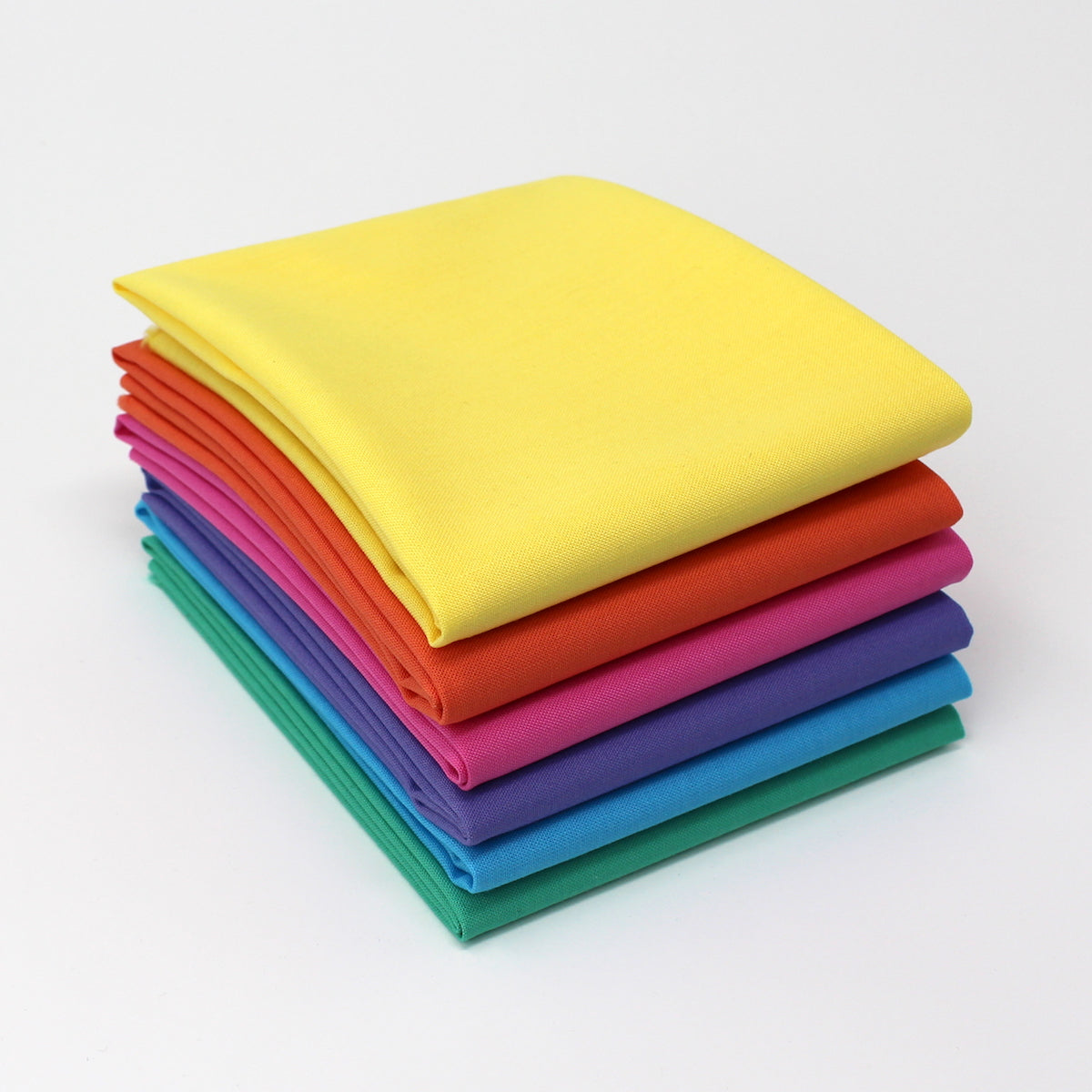 Rainbow Value Three - 6 Fat Quarter Bundle - Kona Cotton