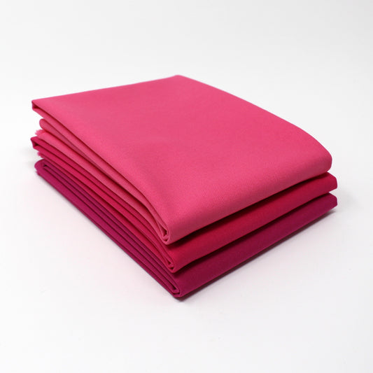 Magenta Medium 3 Fat Quarter Bundle - Kona Cotton