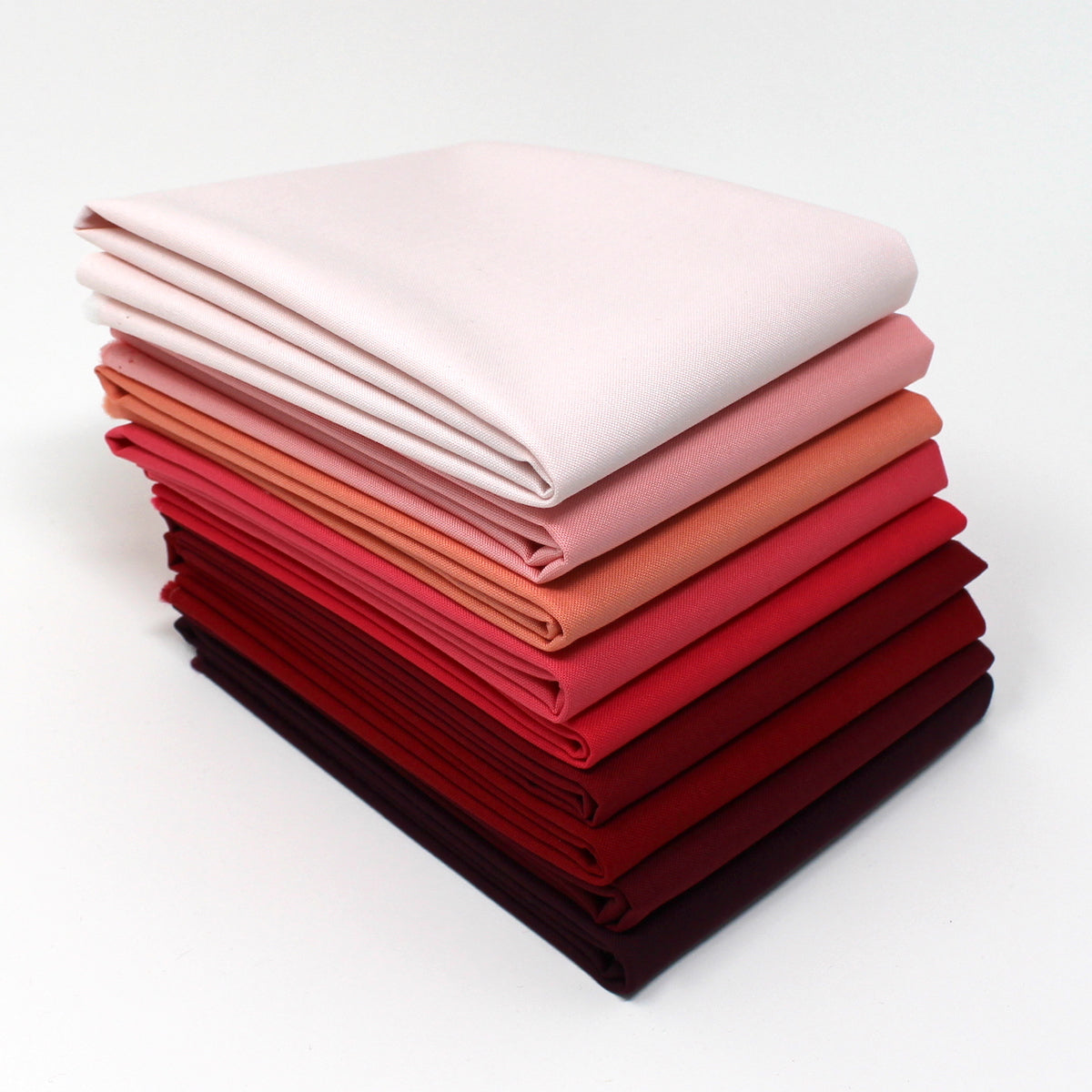 Red Magenta 9 Fat Quarter Bundle - Kona Cotton