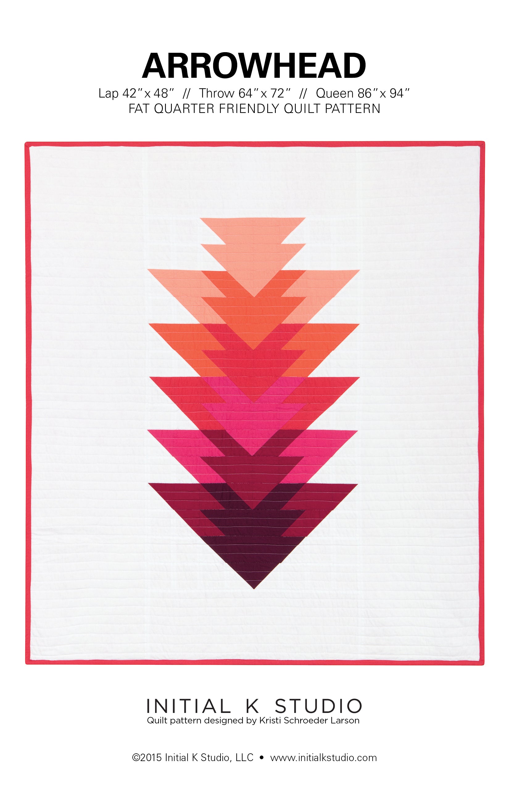 Arrowhead Quilt Pattern by Initial K Studio
