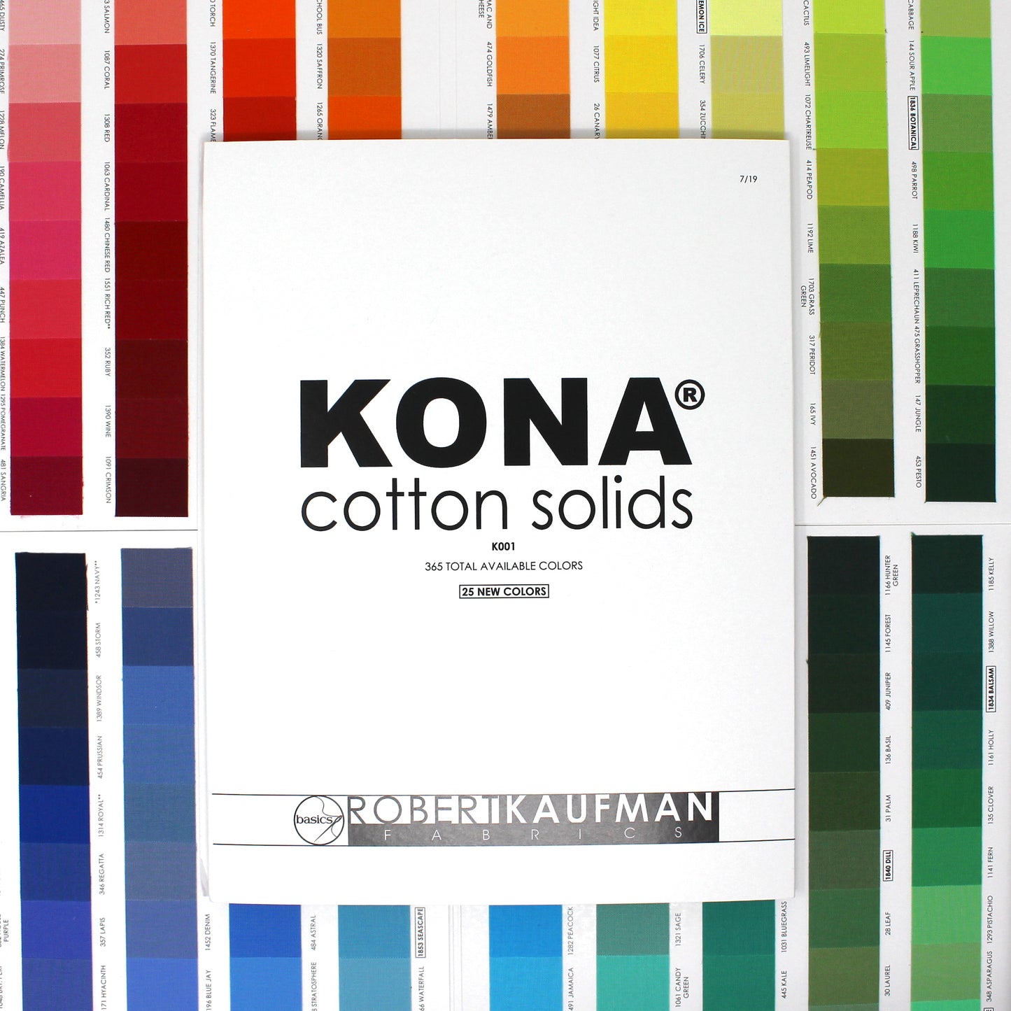 Kona Cotton Color Card - 365 Colors