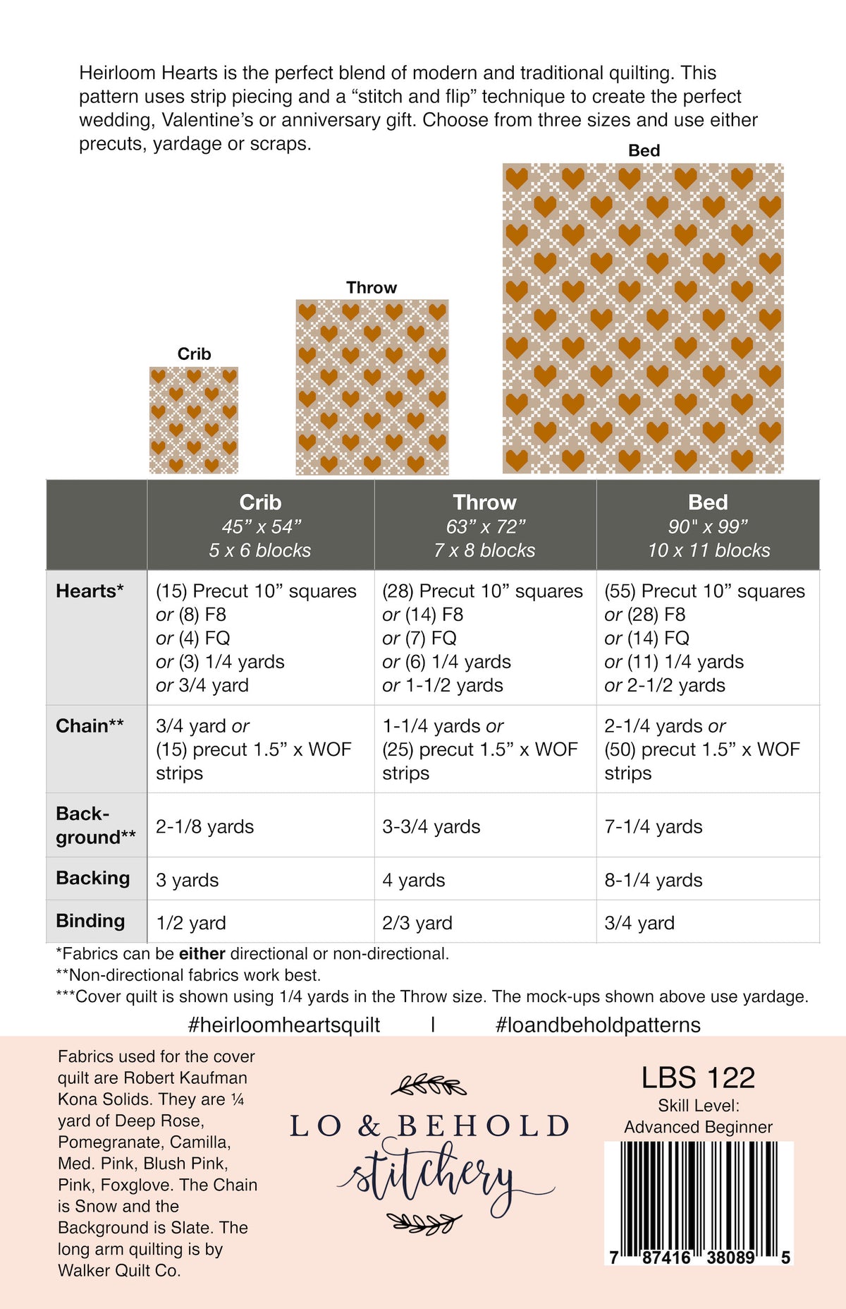 Heirloom Hearts Quilt Pattern
