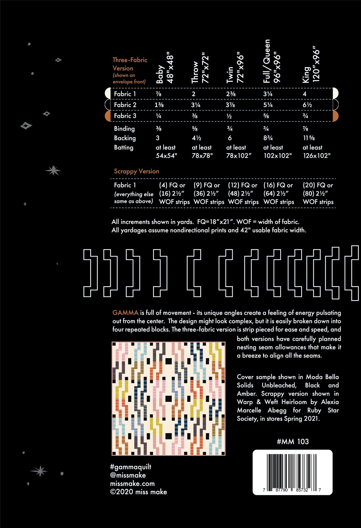 Gamma Quilt Pattern