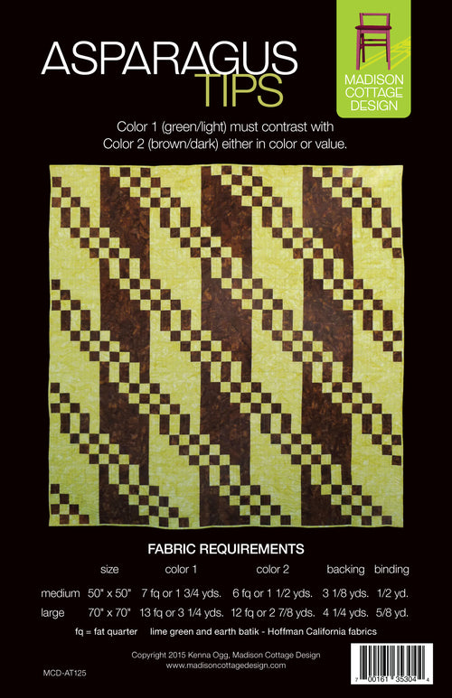 Asparagus Tips Quilt Pattern by Madison Cottage Design