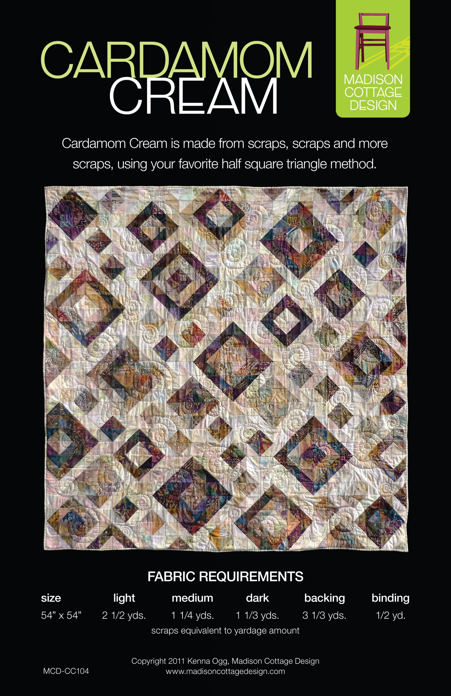 Cardamom Cream Quilt Pattern by Madison Cottage Design