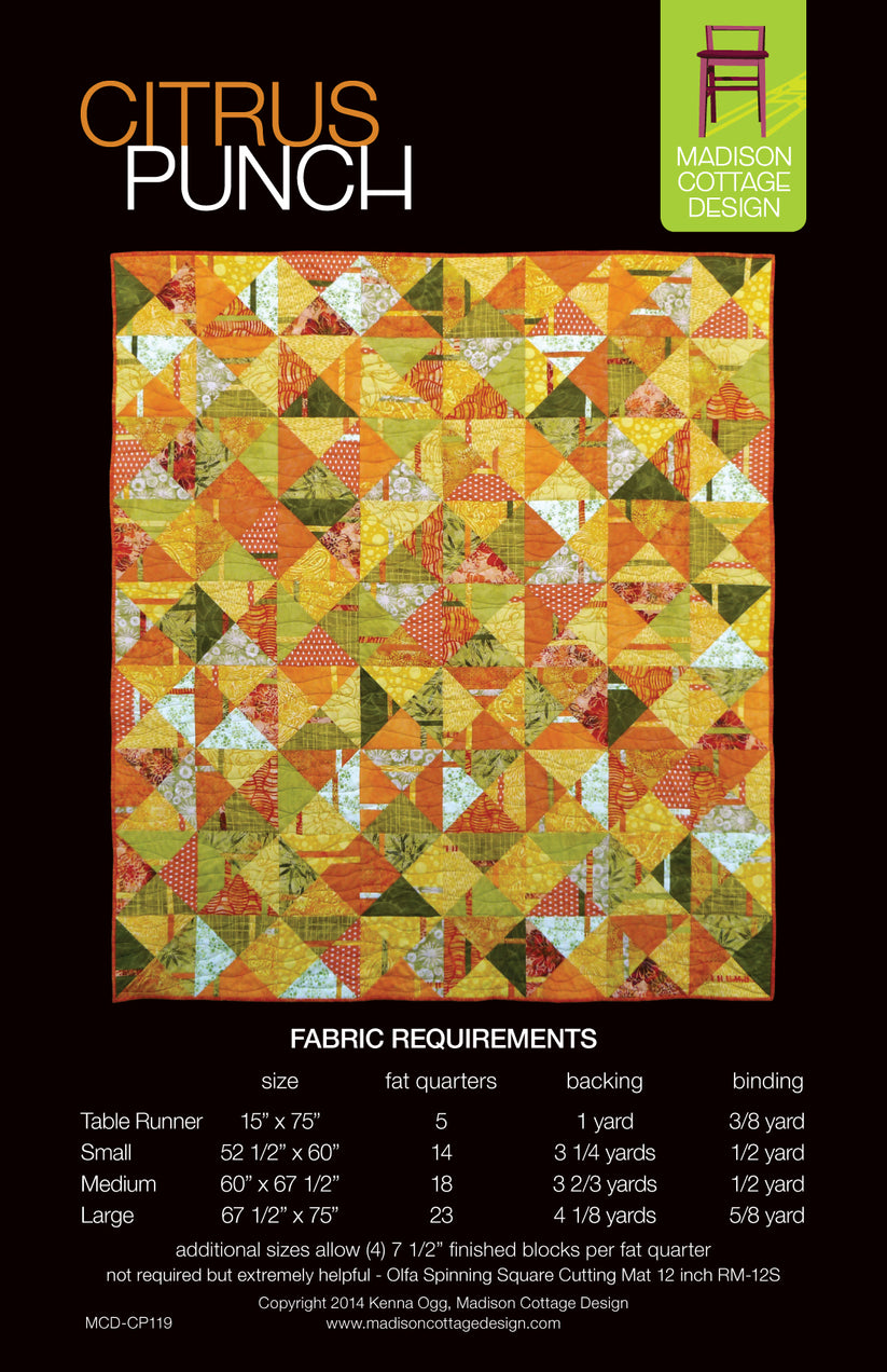 Citrus Punch Quilt Pattern Sewfinity