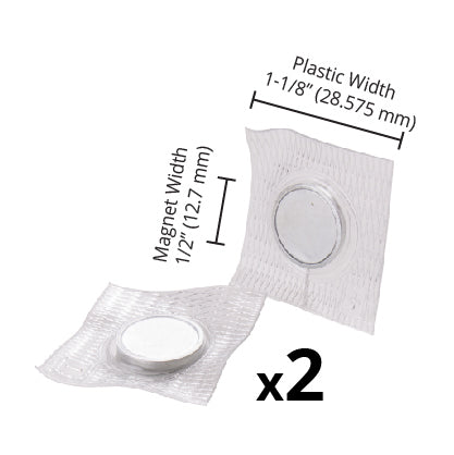 Magnets - Sew-In - 14mm - Nickel