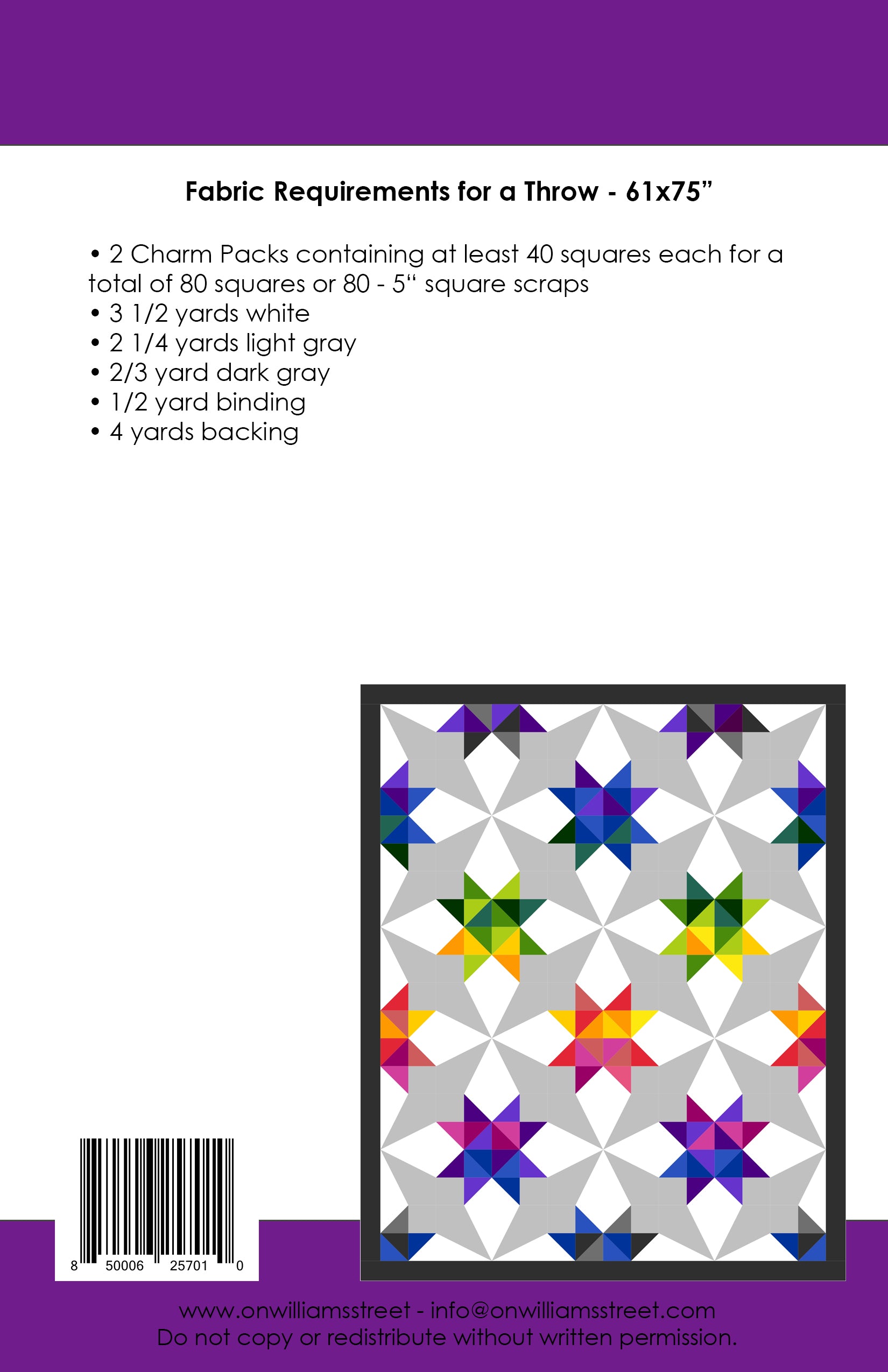 Whirl Quilt Pattern by On Williams Street