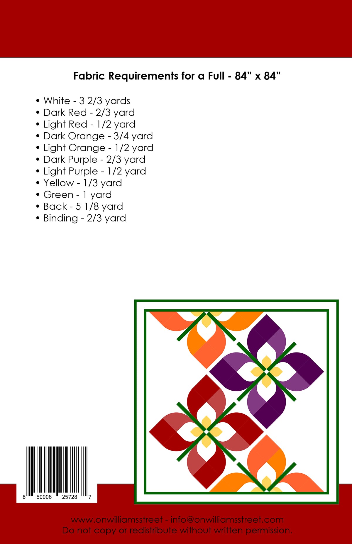 Windswept Quilt Pattern by On Williams Street