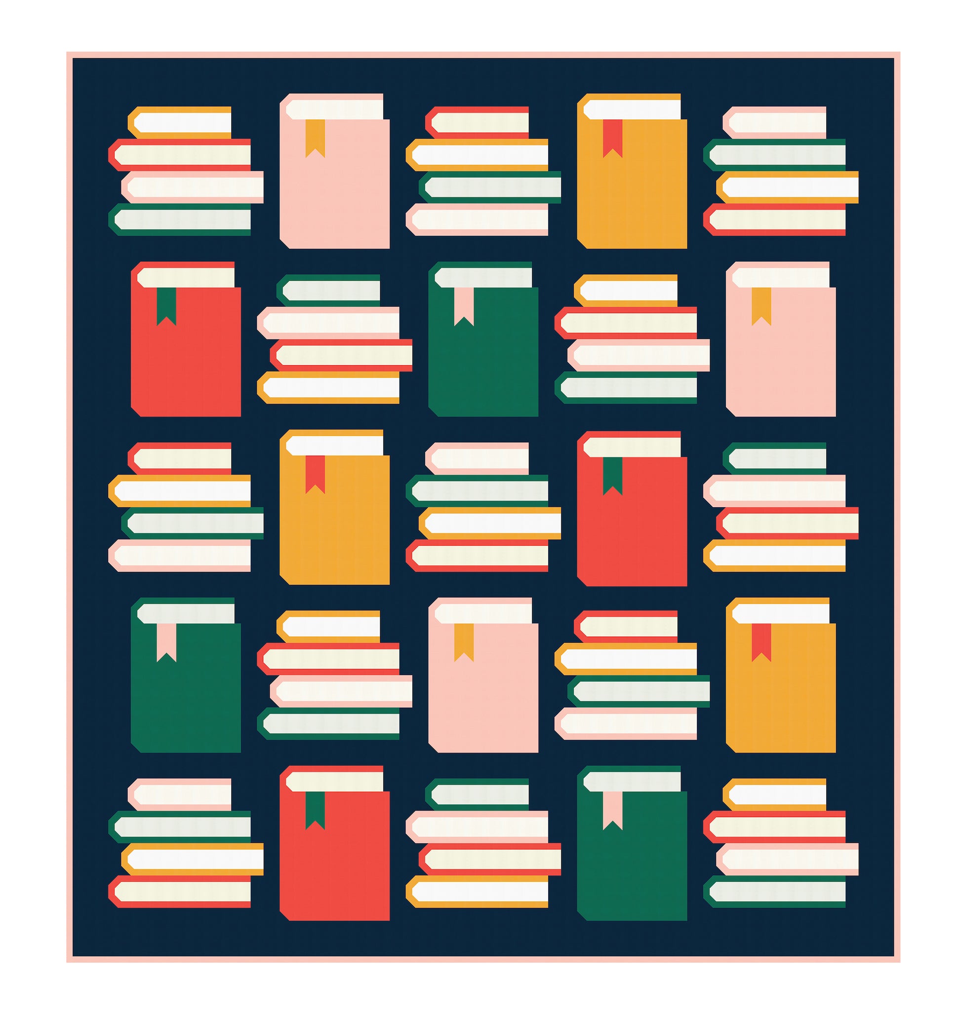 Book Nook Quilt Pattern Mockup by Pen and Paper Patterns