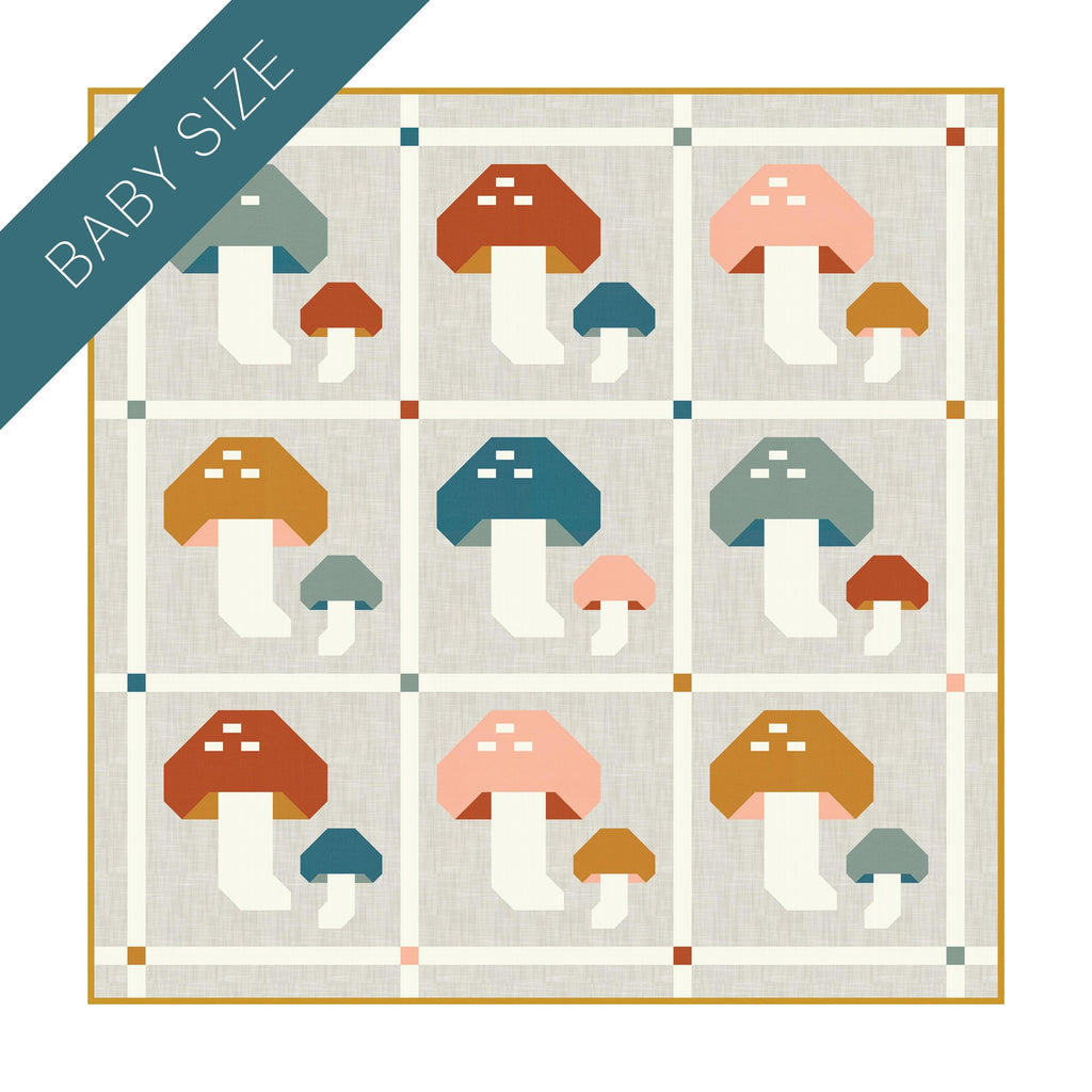 Forest Fungi Quilt Pattern by Pen and Paper Patterns
