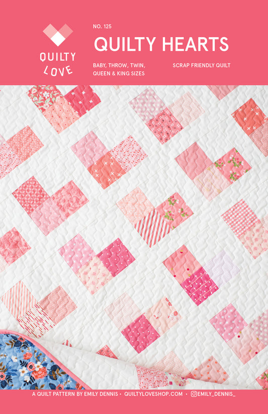 Quilty Hearts Quilt Pattern by Quilty Love