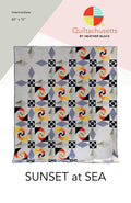 Sunset at Sea Quilt Pattern by Quiltachusetts
