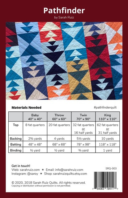 Pathfinder Quilt Pattern