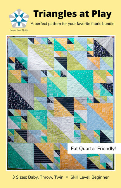 Triangles at Play Quilt Pattern