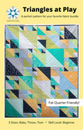 Triangles at Play Quilt Pattern