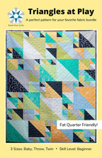 Triangles at Play Quilt Pattern