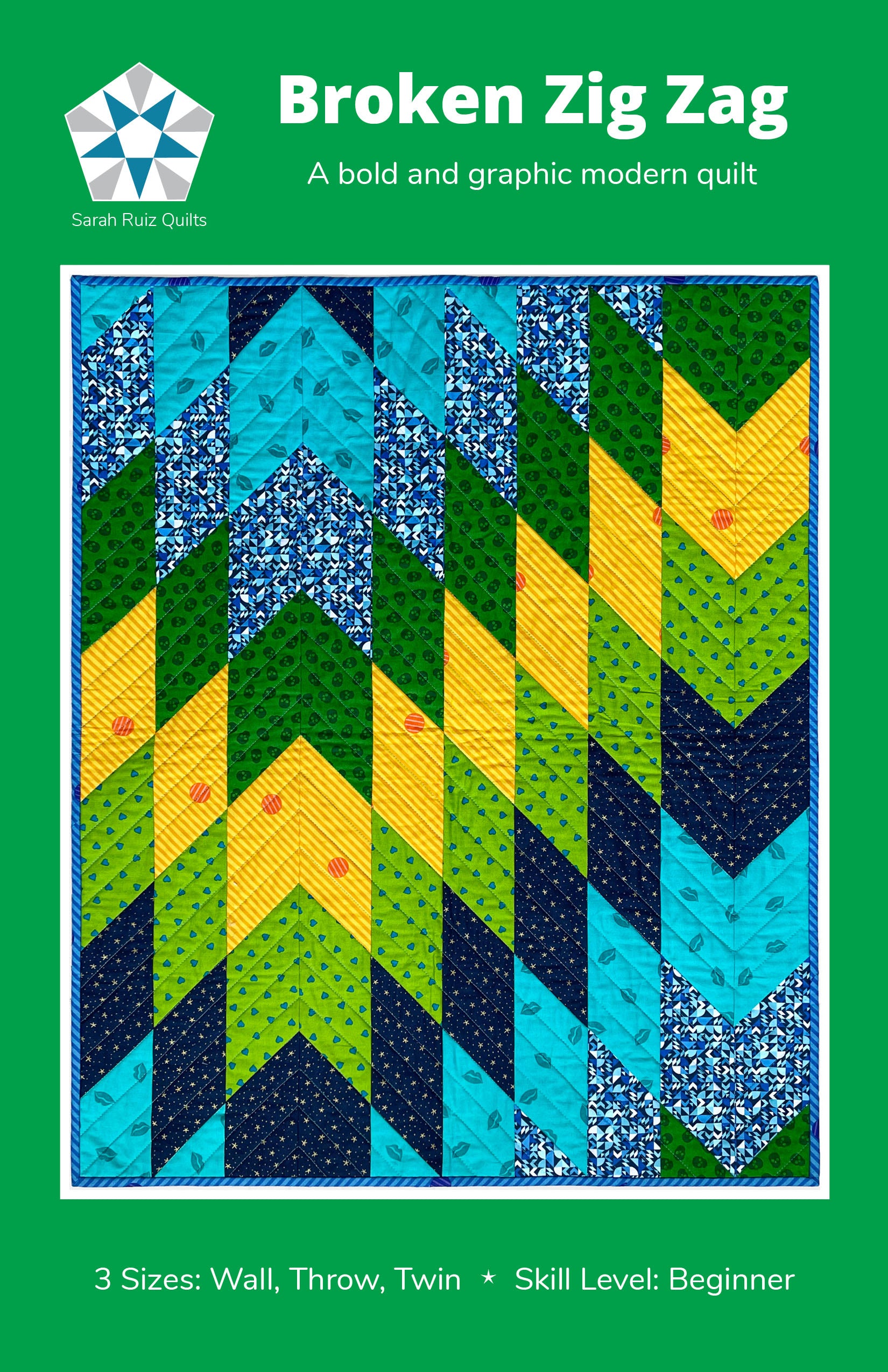 Broken Zig Zag Quilt Pattern by Sarah Ruiz Quilts