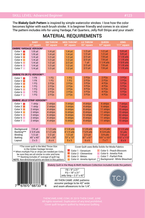Blakely Quilt Pattern by Then Came June