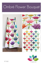 Ombre Flower Bouquet Quilt Pattern by V and Co