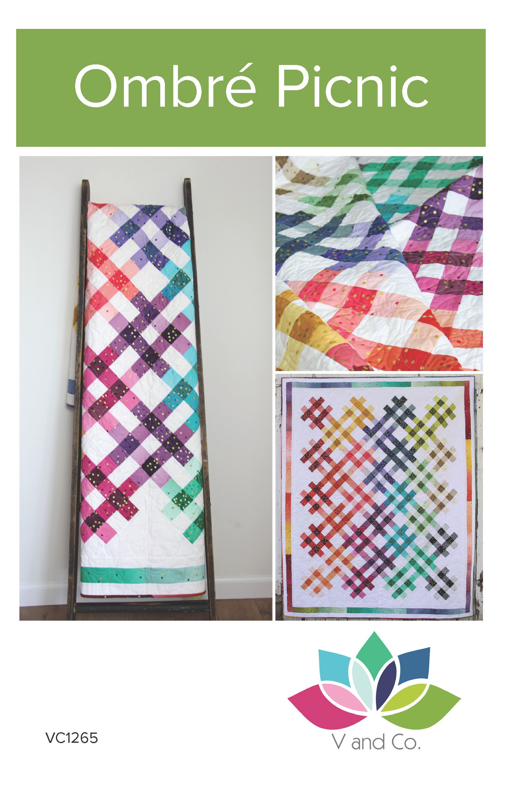 Ombre Picnic Quilt Pattern by V and Co