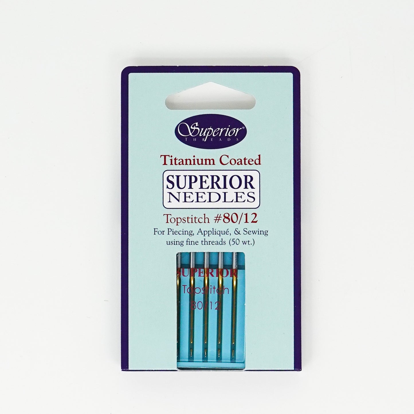 Superior Sewing Machine Needles - Topstitch - 12/80 - set of 5