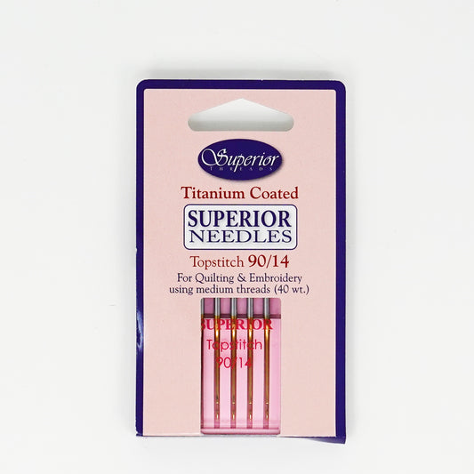 Superior Sewing Machine Needles - Topstitch - 14/90 - set of 5