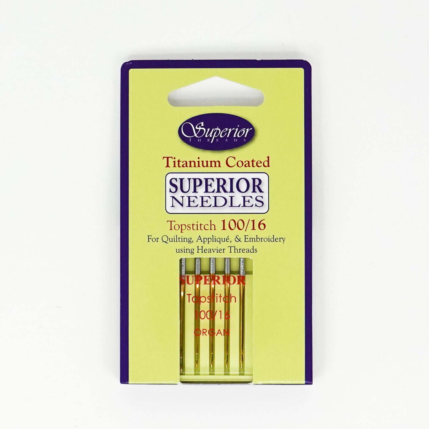 Superior Sewing Machine Needles - Topstitch - 16/100 - set of 5