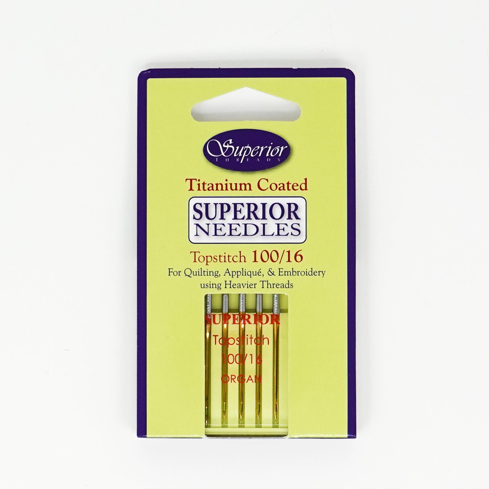 Superior Sewing Machine Needles - Topstitch - 16/100 - set of 5