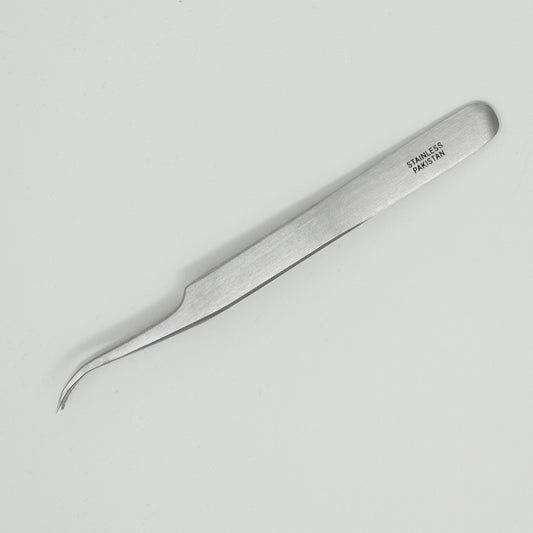 Thin Tip Curved Tweezers